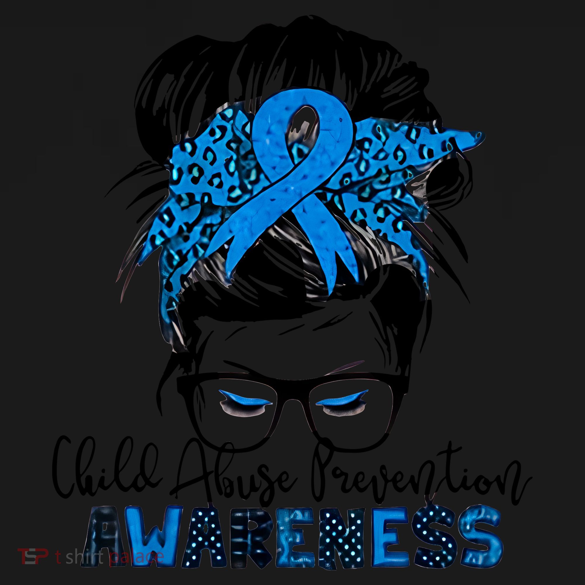 Messy Bun Child Abuse Prevention Awareness Protect Child Coaster