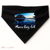 Morro Bay Ca Morro Rock California USA-Made Doggie Bandana thumb 0