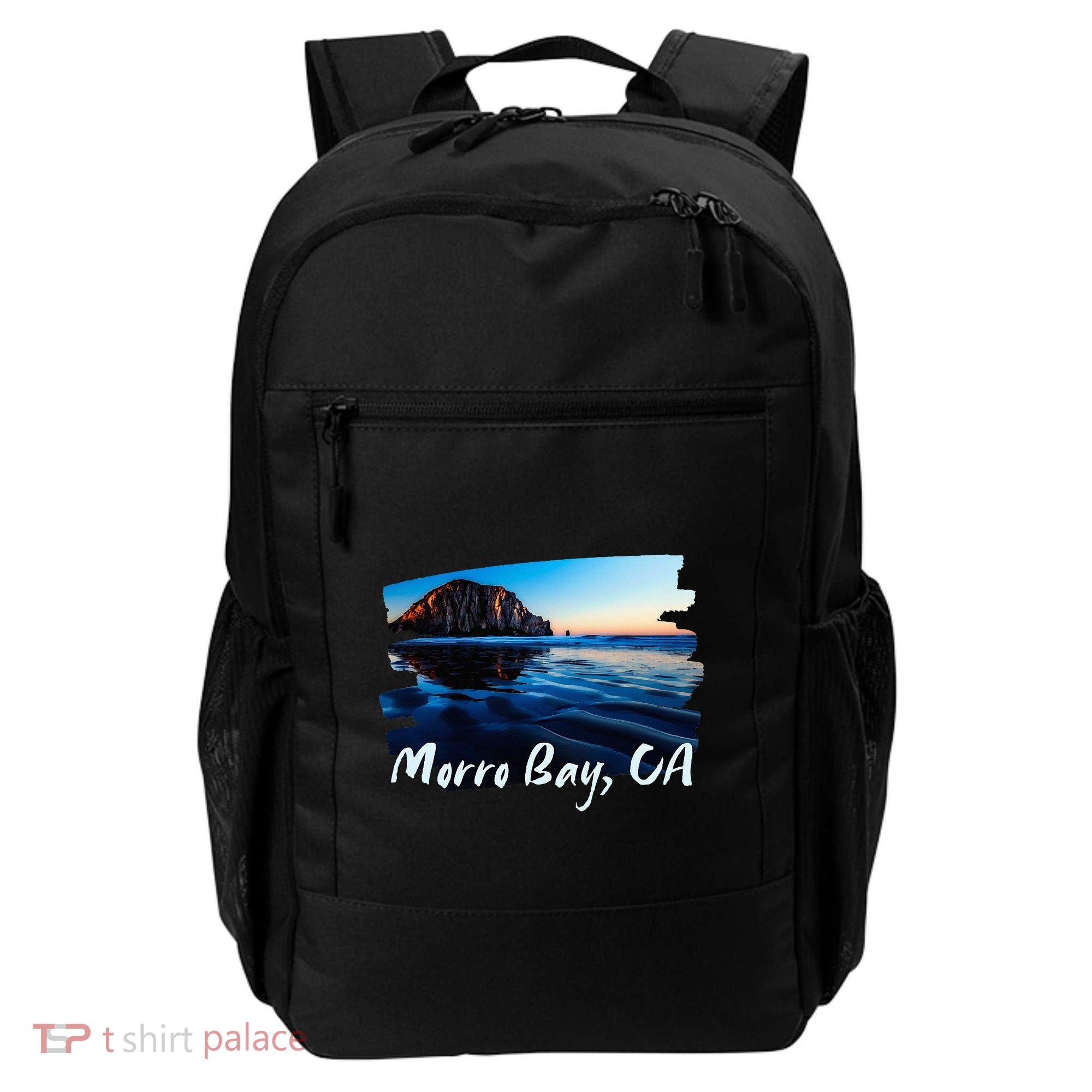 Morro Bay Ca Morro Rock California Backpack