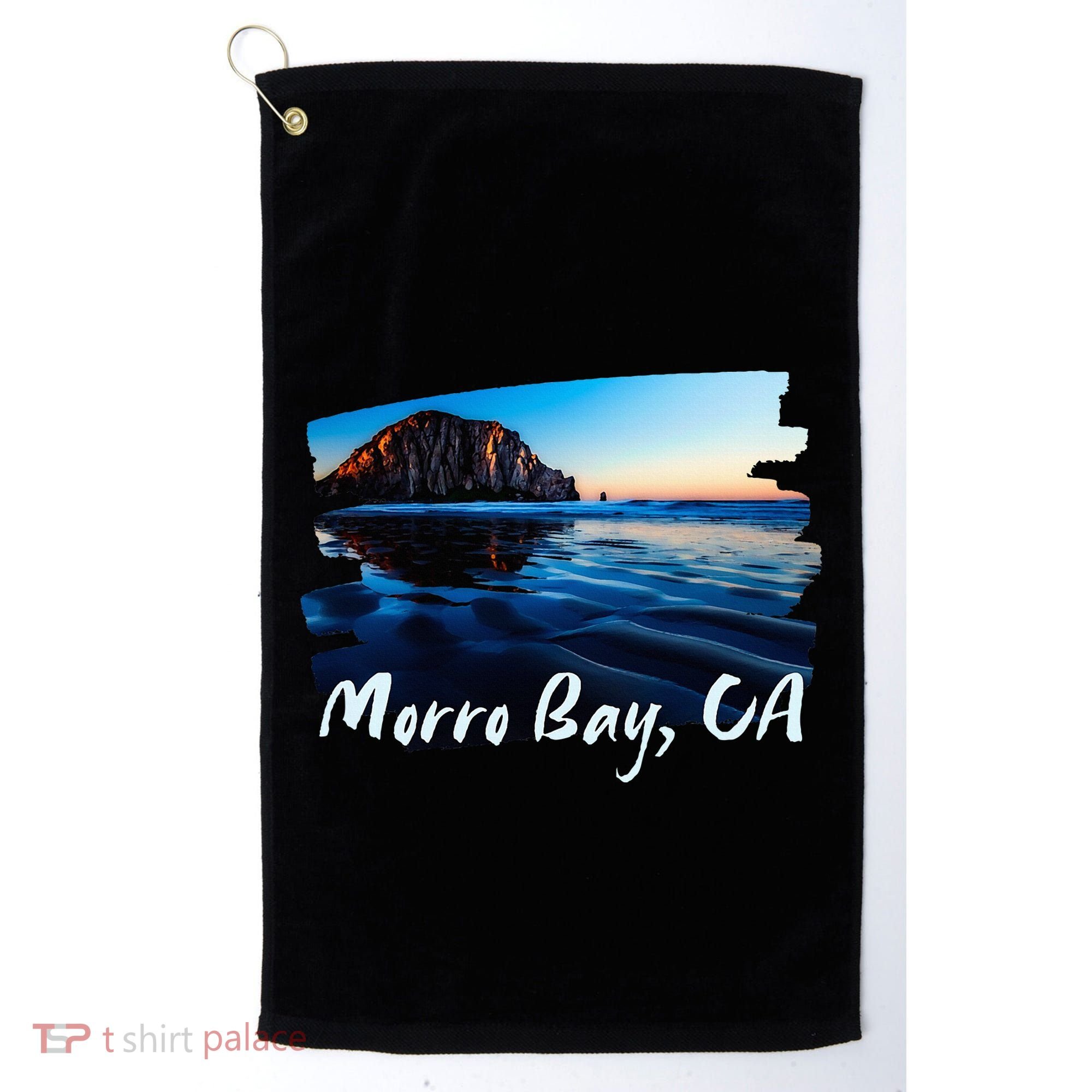 Morro Bay Ca Morro Rock California Golf Towel
