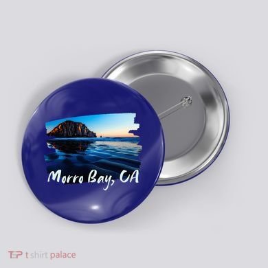 Morro Bay Ca Morro Rock California Button