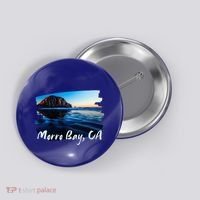 Morro Bay Ca Morro Rock California Button thumb 0