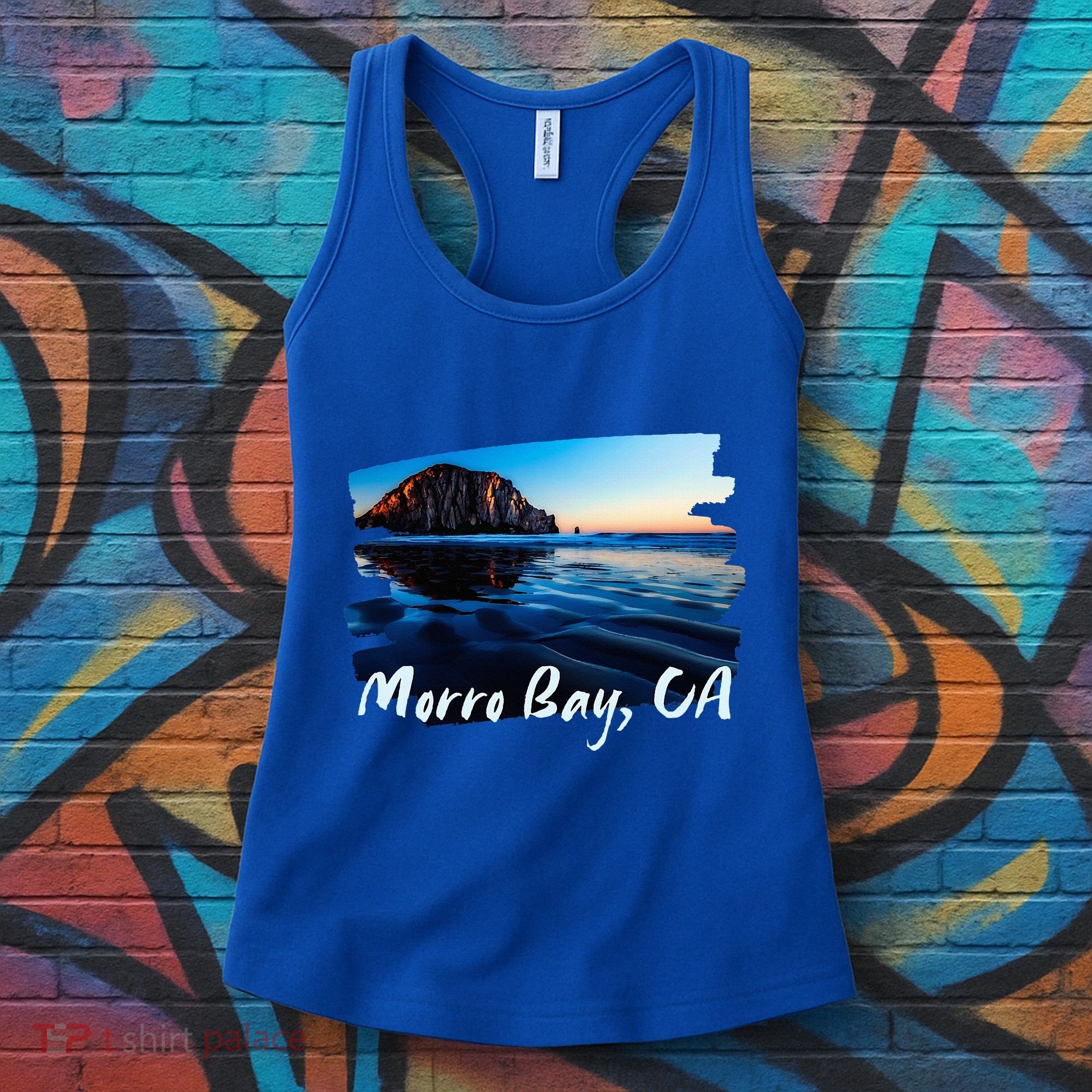 Morro Bay Ca Morro Rock California Women's Tank Top