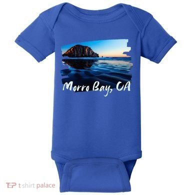 Morro Bay Ca Morro Rock California Baby Bodysuit