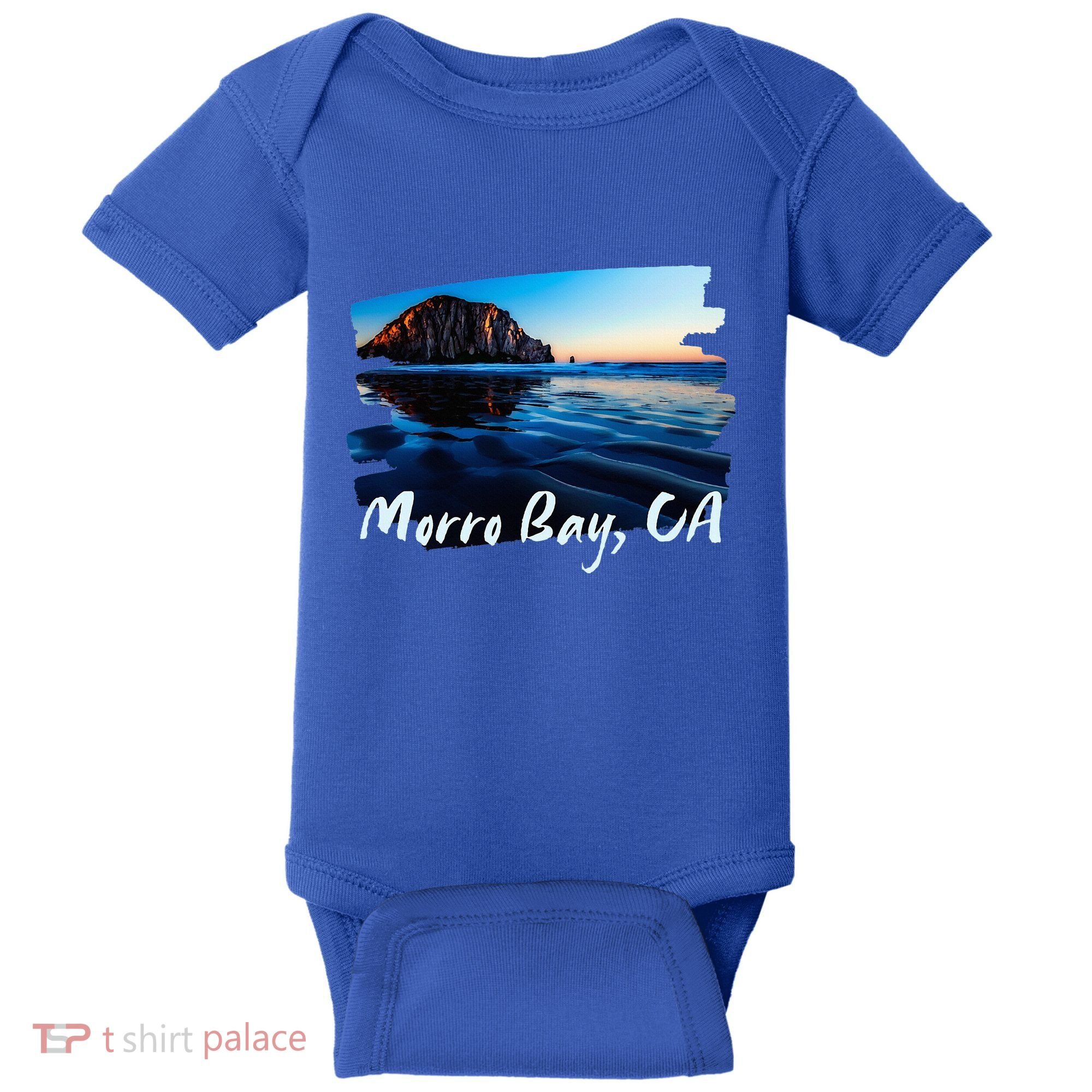 Morro Bay Ca Morro Rock California Baby Bodysuit