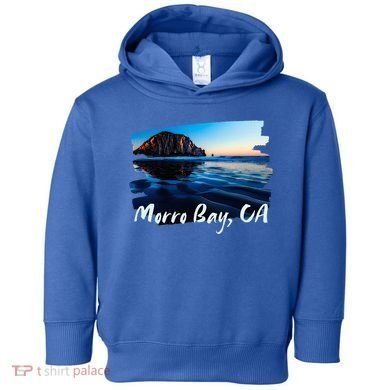 Morro Bay Ca Morro Rock California Toddler Hoodie