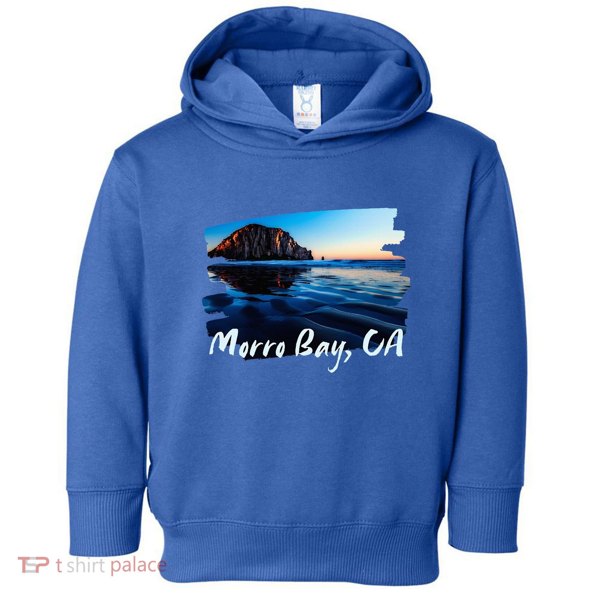 Morro Bay Ca Morro Rock California Toddler Hoodie