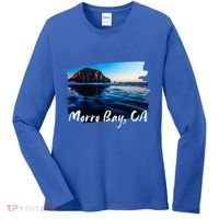 Morro Bay Ca Morro Rock California Women's Long Sleeve Shirt thumb 0