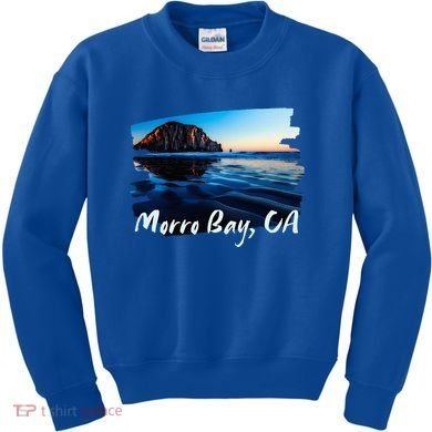 Morro Bay Ca Morro Rock California Kids Sweatshirt