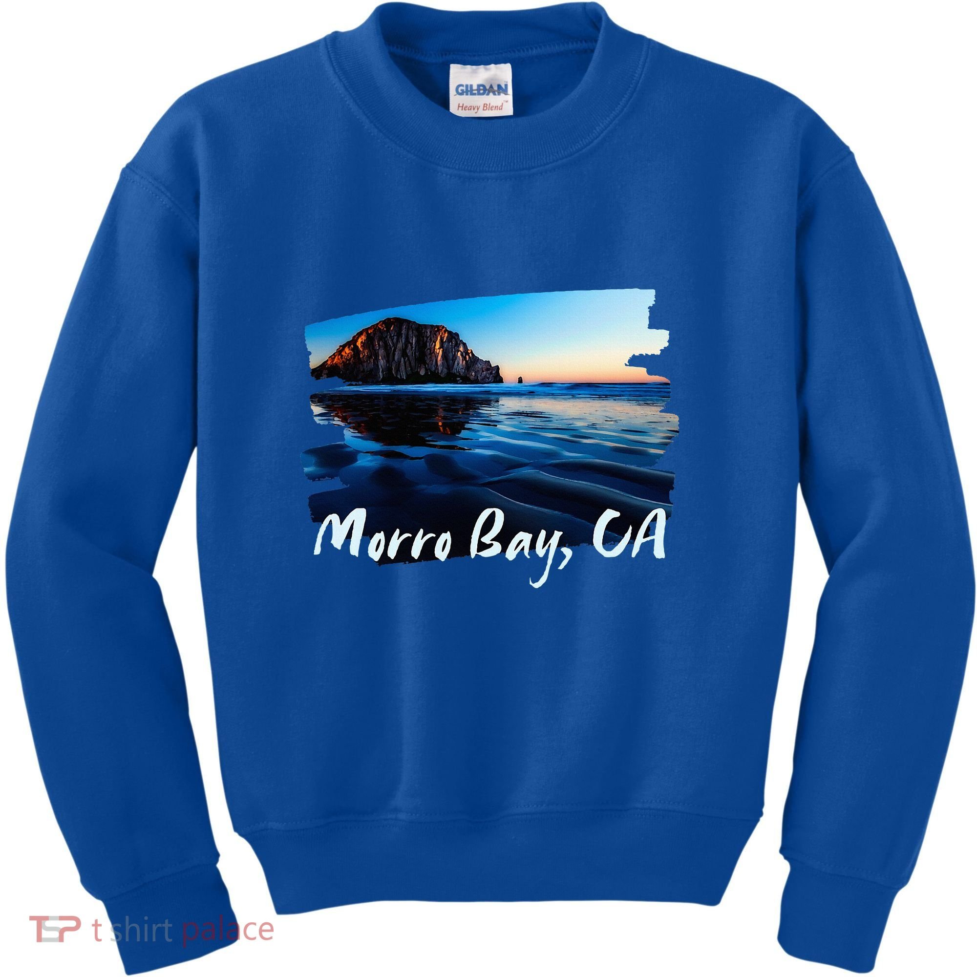 Morro Bay Ca Morro Rock California Kids Sweatshirt