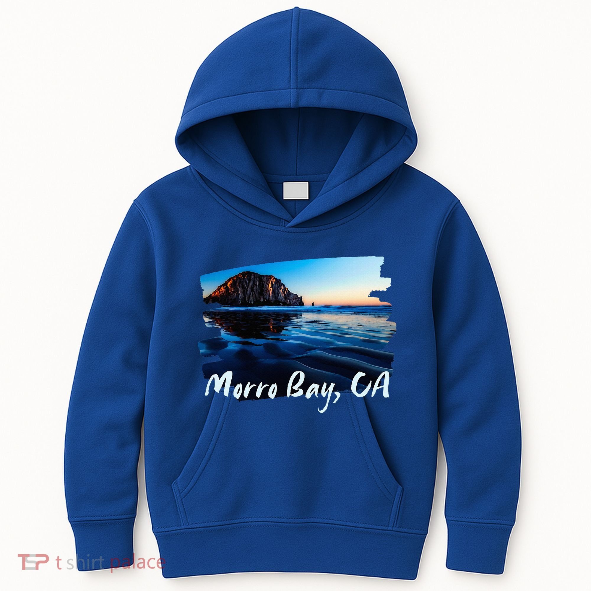 Morro Bay Ca Morro Rock California Kids Hoodie