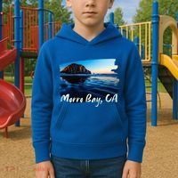 Morro Bay Ca Morro Rock California Kids Hoodie thumb 2
