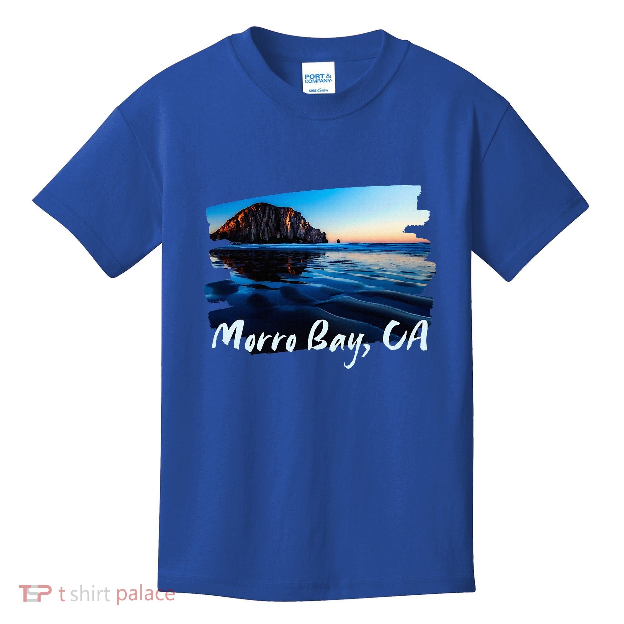 Morro Bay Ca Morro Rock California Kids T-Shirt