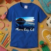 Morro Bay Ca Morro Rock California Kids T-Shirt thumb 3
