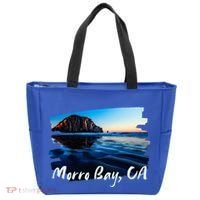 Morro Bay Ca Morro Rock California Tote Bag thumb 0