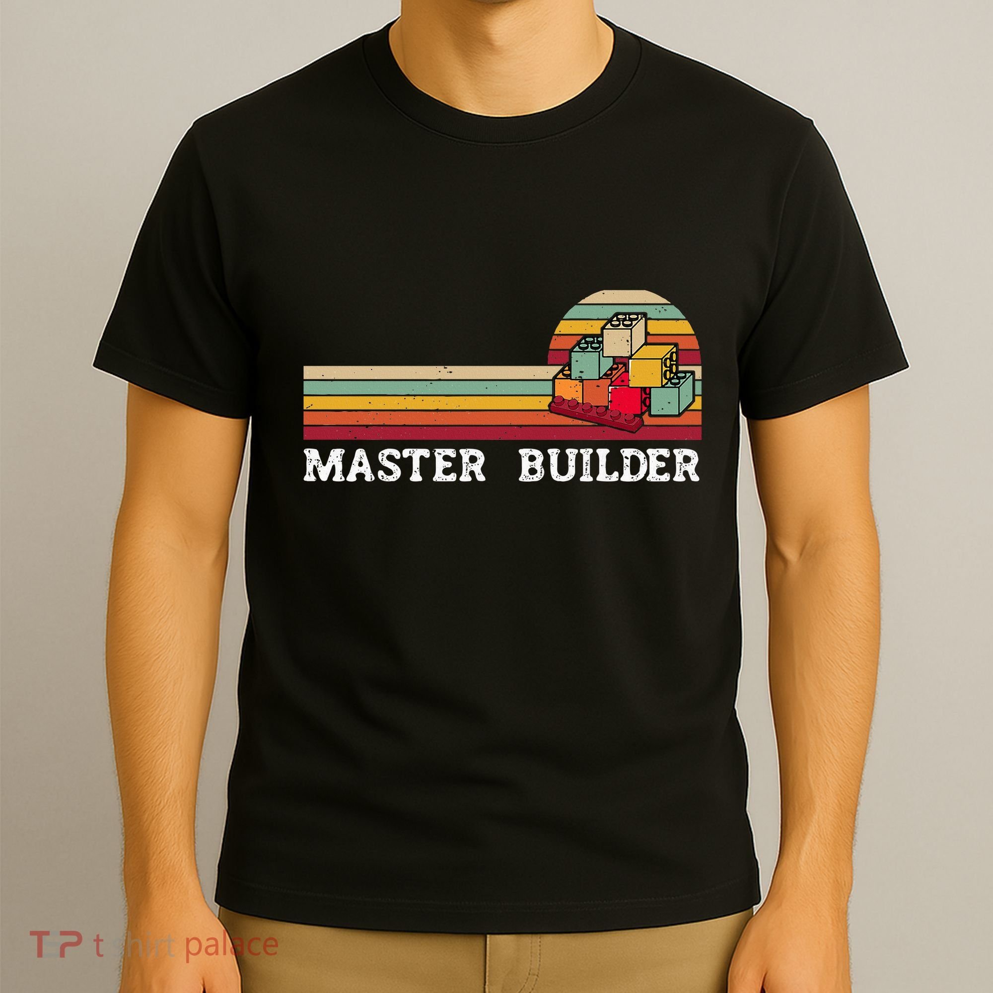 Master Builder Cool Builder Building Blocks Set Toys T-Shirt