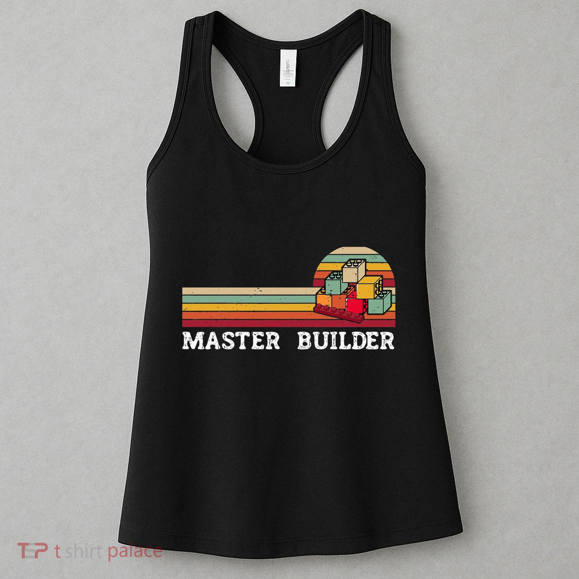 Master Builder Cool Builder Building Blocks Set Toys Women's Tank Top