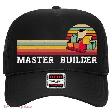 Master Builder Cool Builder Building Blocks Set Toys Hat