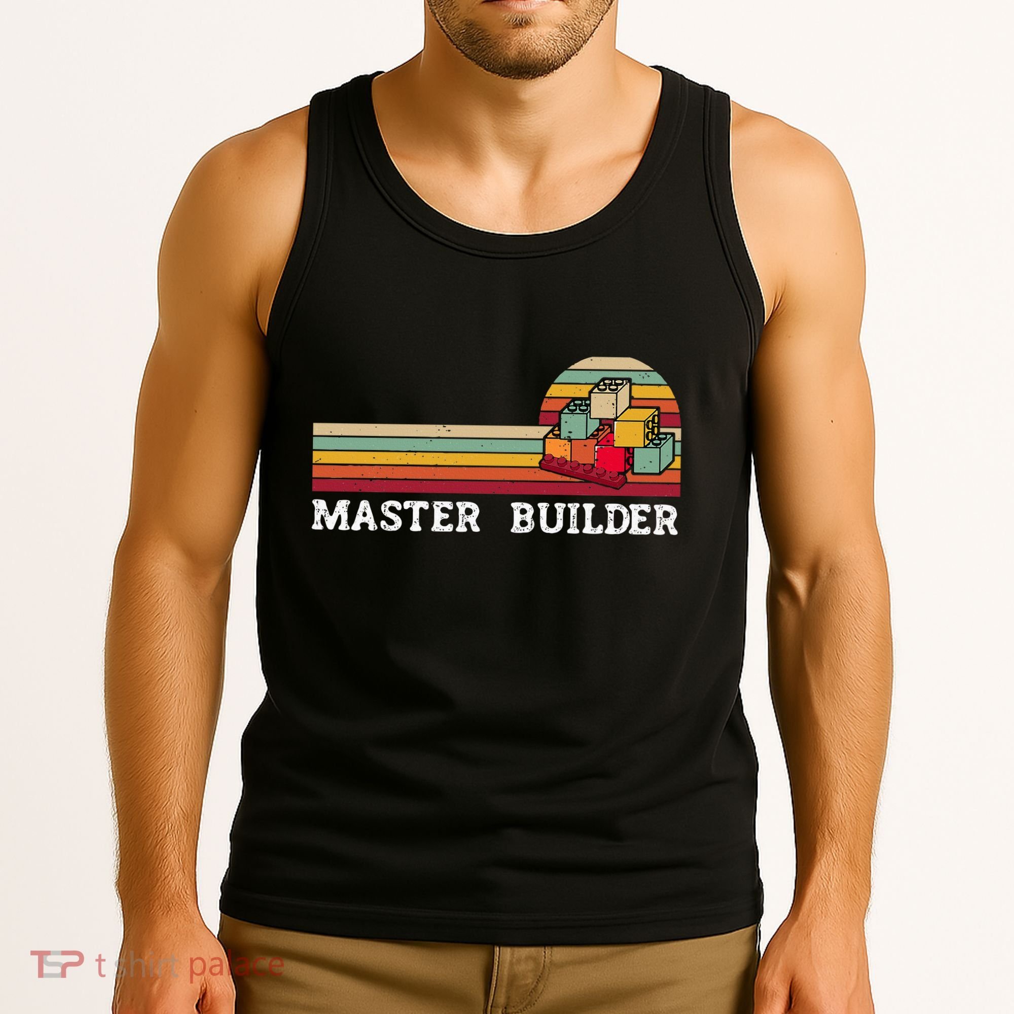 Master Builder Cool Builder Building Blocks Set Toys Tank Top