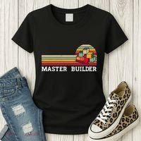 Master Builder Cool Builder Building Blocks Set Toys Women's T-Shirt thumb 3