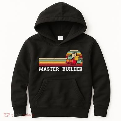 Master Builder Cool Builder Building Blocks Set Toys Kids Hoodie