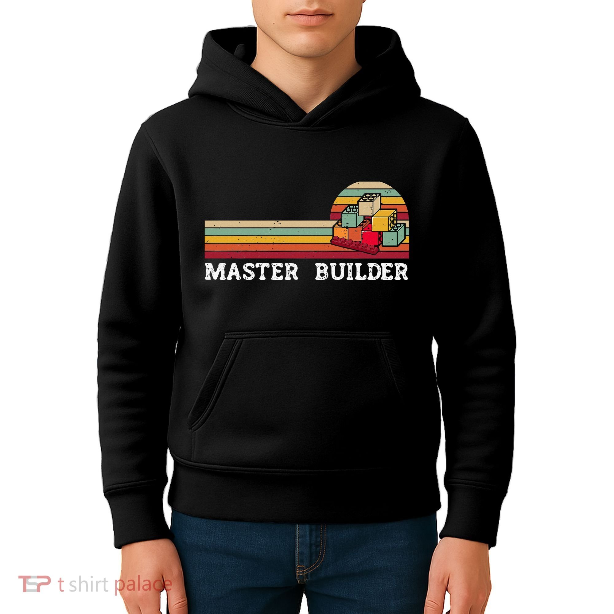 Master Builder Cool Builder Building Blocks Set Toys Kids Hoodie