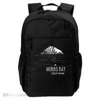 Morro Bay California Morro Rock Ca Drawing Souvenir Line Art Backpack thumb 0