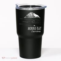 Morro Bay California Morro Rock Ca Drawing Souvenir Line Art Tumbler thumb 0