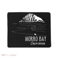 Morro Bay California Morro Rock Ca Drawing Souvenir Line Art Mousepad thumb 0