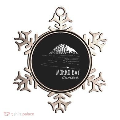 Morro Bay California Morro Rock Ca Drawing Souvenir Line Art Ornament