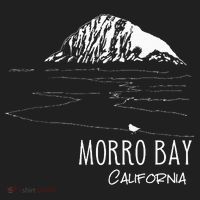 Morro Bay California Morro Rock Ca Drawing Souvenir Line Art Hat thumb 2