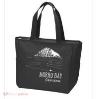 Morro Bay California Morro Rock Ca Drawing Souvenir Line Art Tote Bag thumb 3