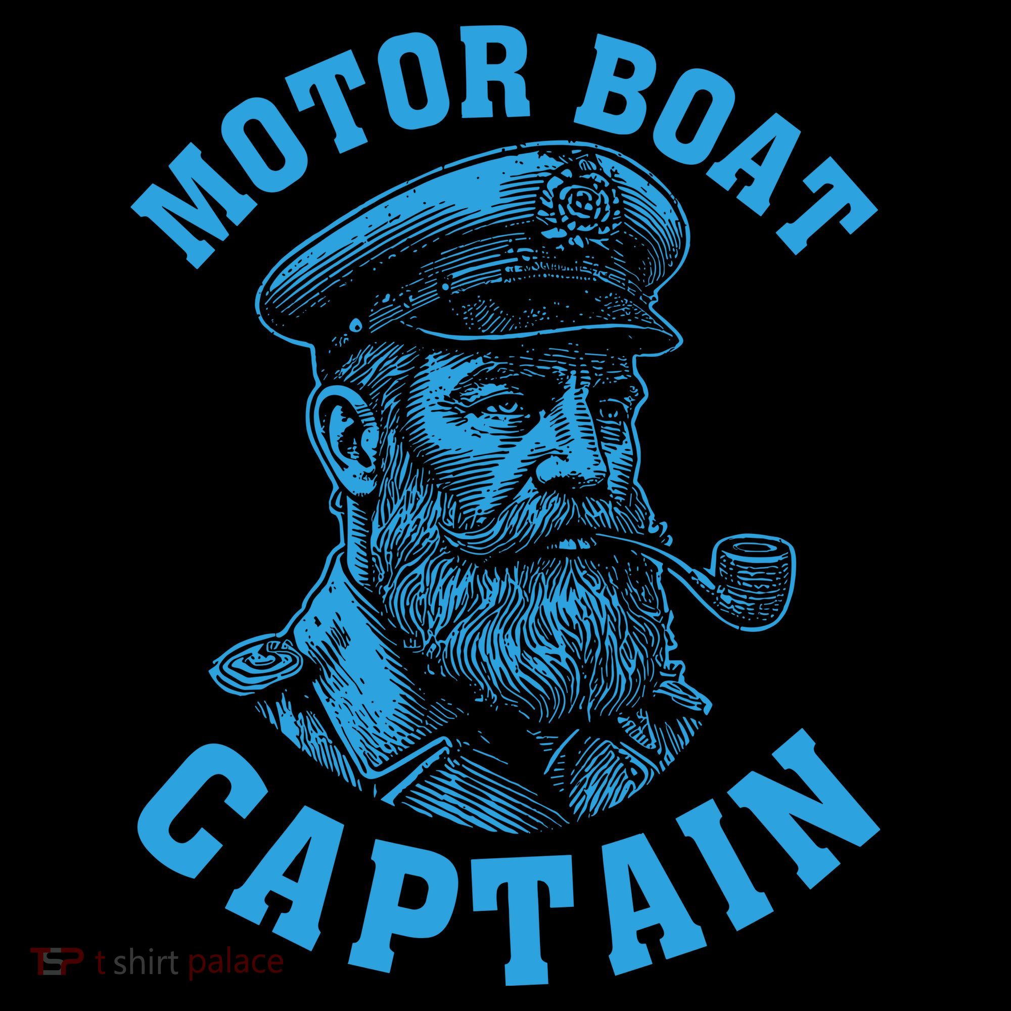 Motor Boat Captain Button
