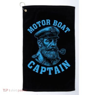 Motor Boat Captain Golf Towel