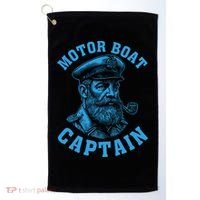 Motor Boat Captain Golf Towel thumb 0