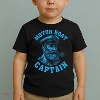 Motor Boat Captain Toddler T-Shirt thumb 2