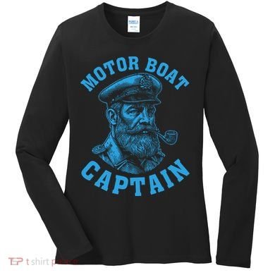 Motor Boat Captain Women's Long Sleeve Shirt