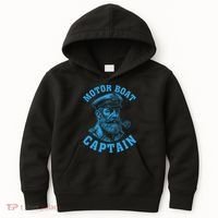Motor Boat Captain Kids Hoodie thumb 0