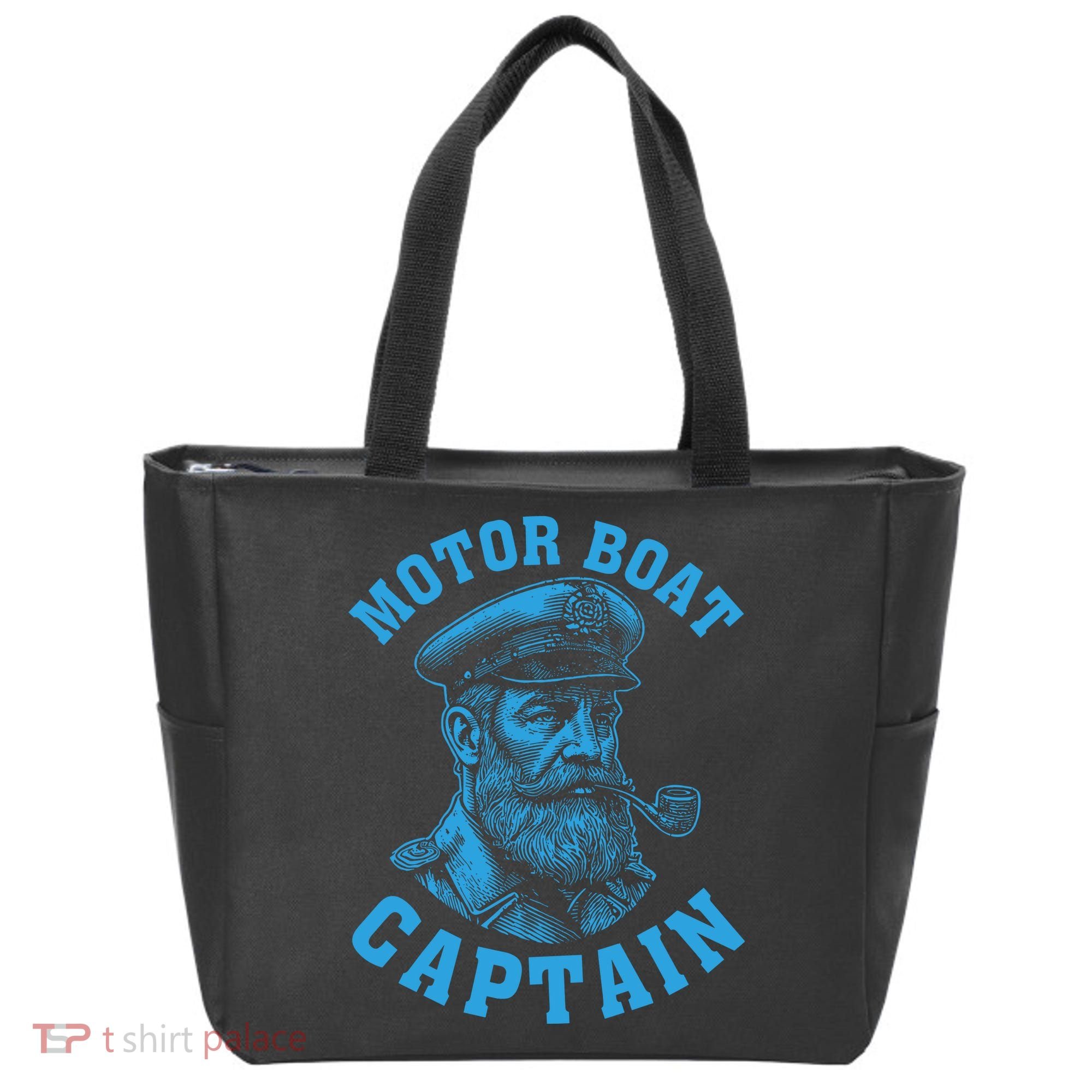 Motor Boat Captain Tote Bag