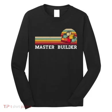 Master Builder Cool Builder Building Blocks Set Toys Long Sleeve Shirt