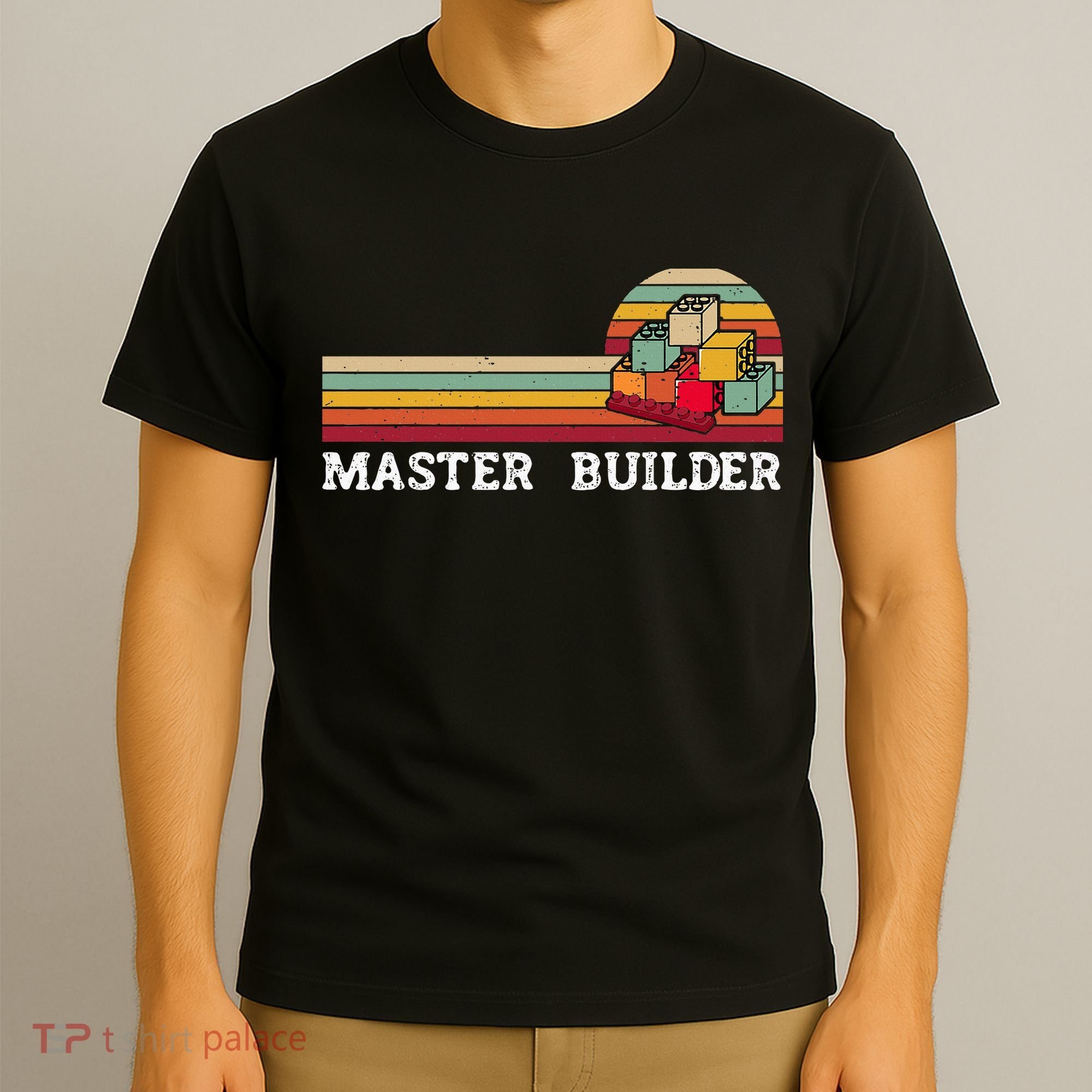 Master Builder Cool Builder Building Blocks Set Toys T-Shirt