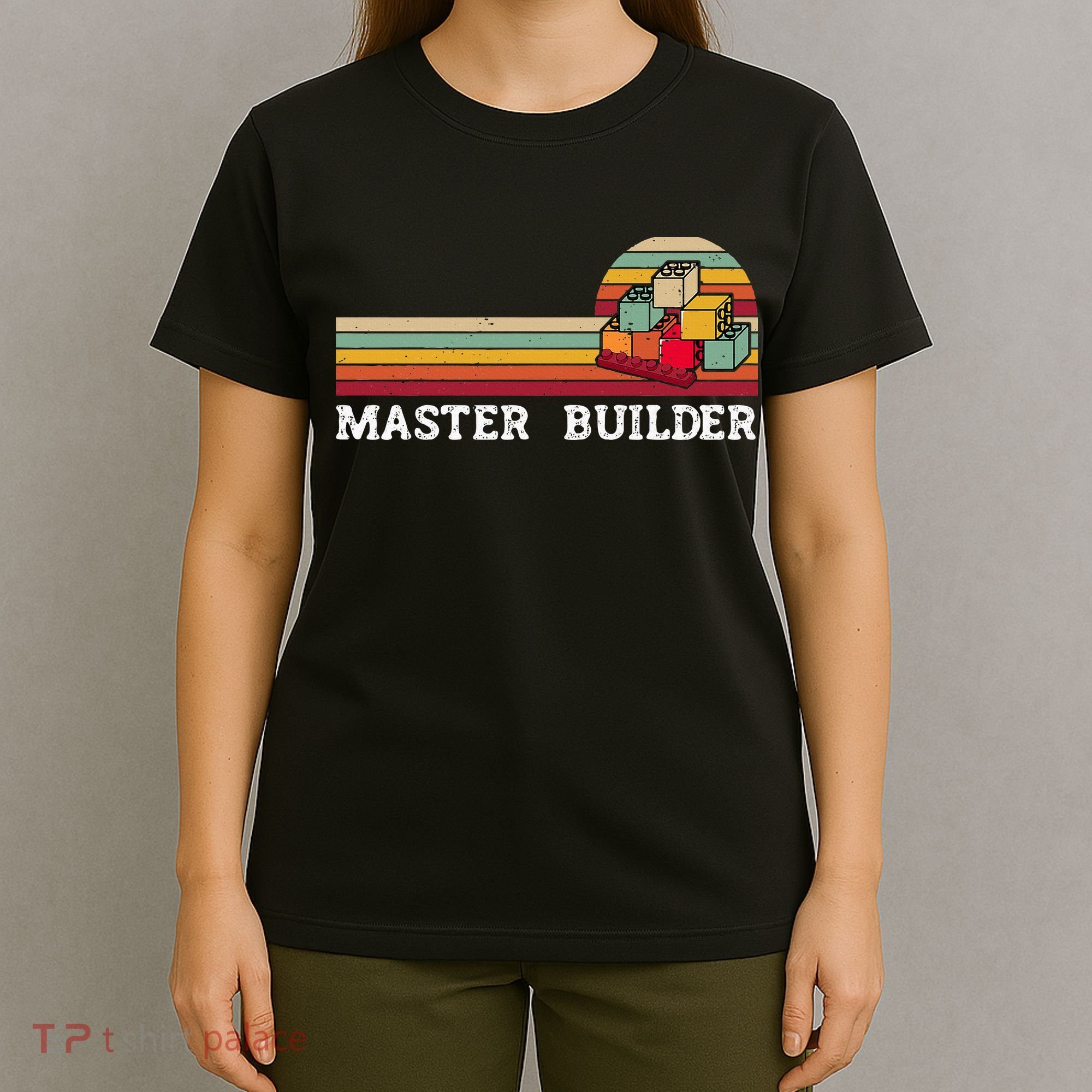 Master Builder Cool Builder Building Blocks Set Toys T-Shirt