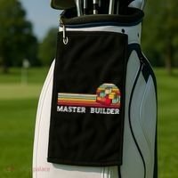 Master Builder Cool Builder Building Blocks Set Toys Golf Towel thumb 2