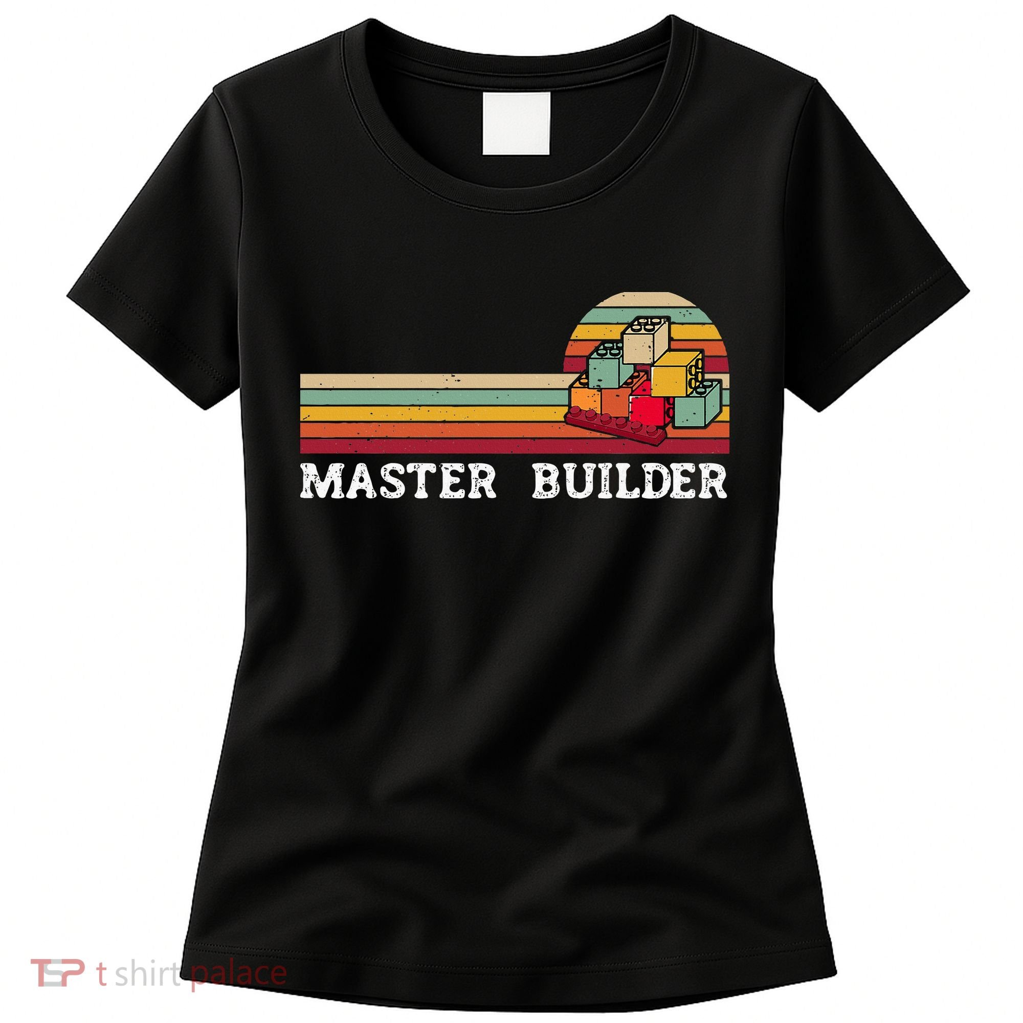 Master Builder Cool Builder Building Blocks Set Toys Women's T-Shirt