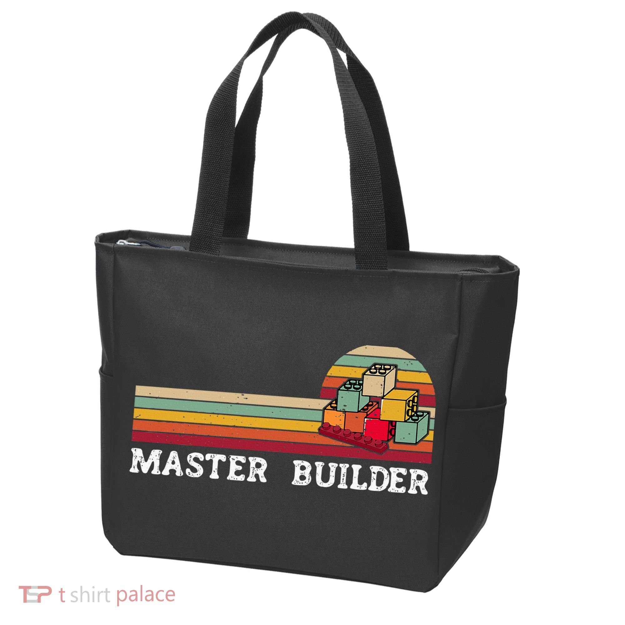 Master Builder Cool Builder Building Blocks Set Toys Tote Bag