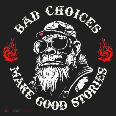 Monkey Bad Choices Make Good Stories Urban Oversized Heavyweight T-Shirt