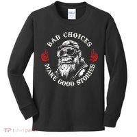 Monkey Bad Choices Make Good Stories Kids Long Sleeve Shirt thumb 0