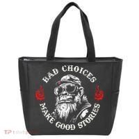 Monkey Bad Choices Make Good Stories Tote Bag thumb 0