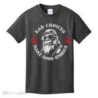 Monkey Bad Choices Make Good Stories Kids T-Shirt thumb 0
