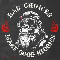 Monkey Bad Choices Make Good Stories Kids T-Shirt thumb 4